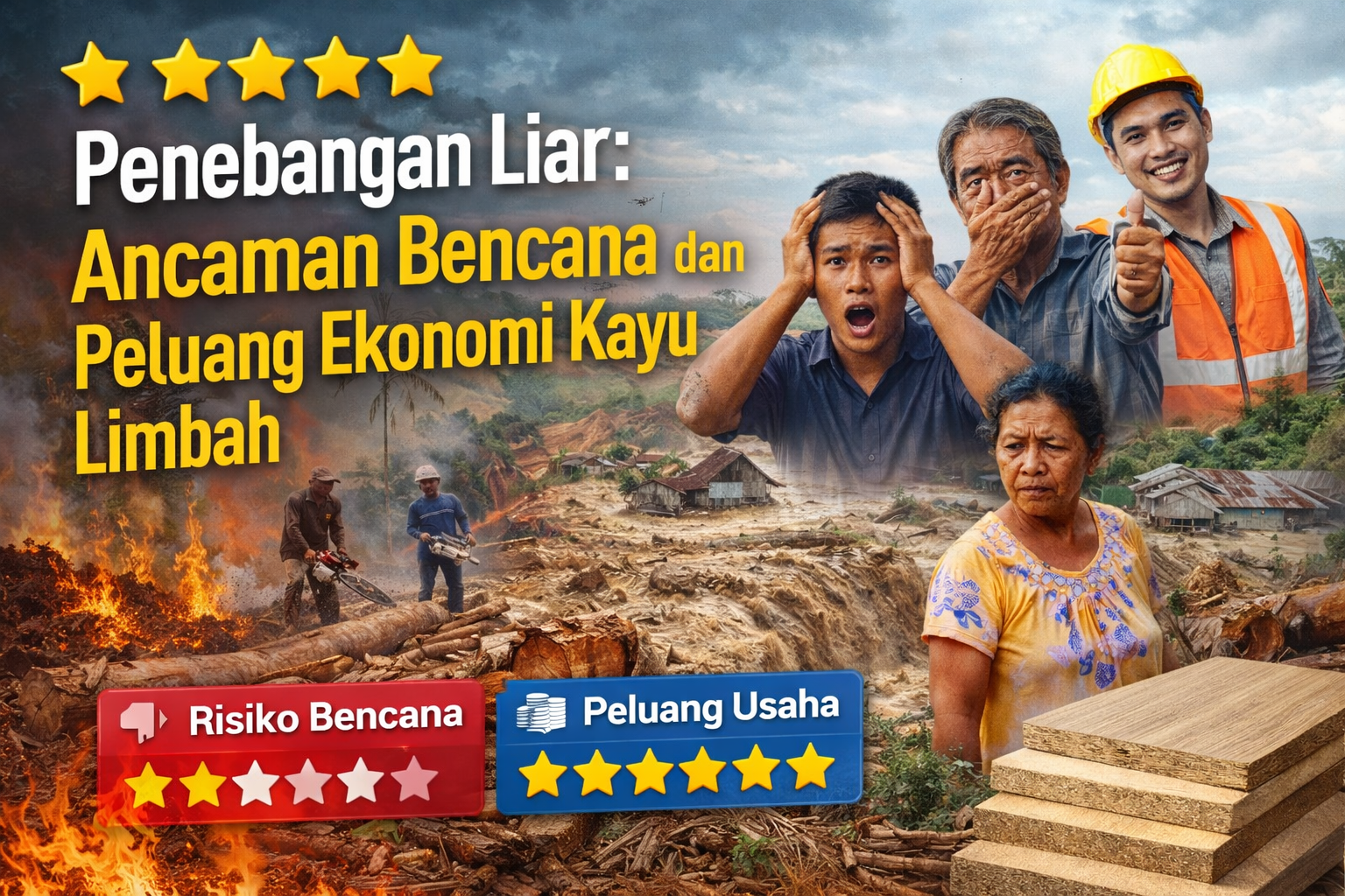 Ancaman Bencana dan Peluang Ekonomi Kayu Limbah