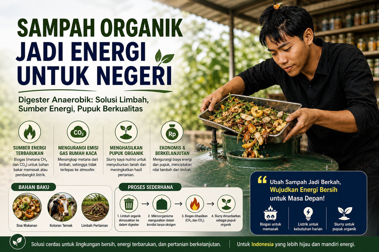 Sulap Sampah Organik Menjadi Energi